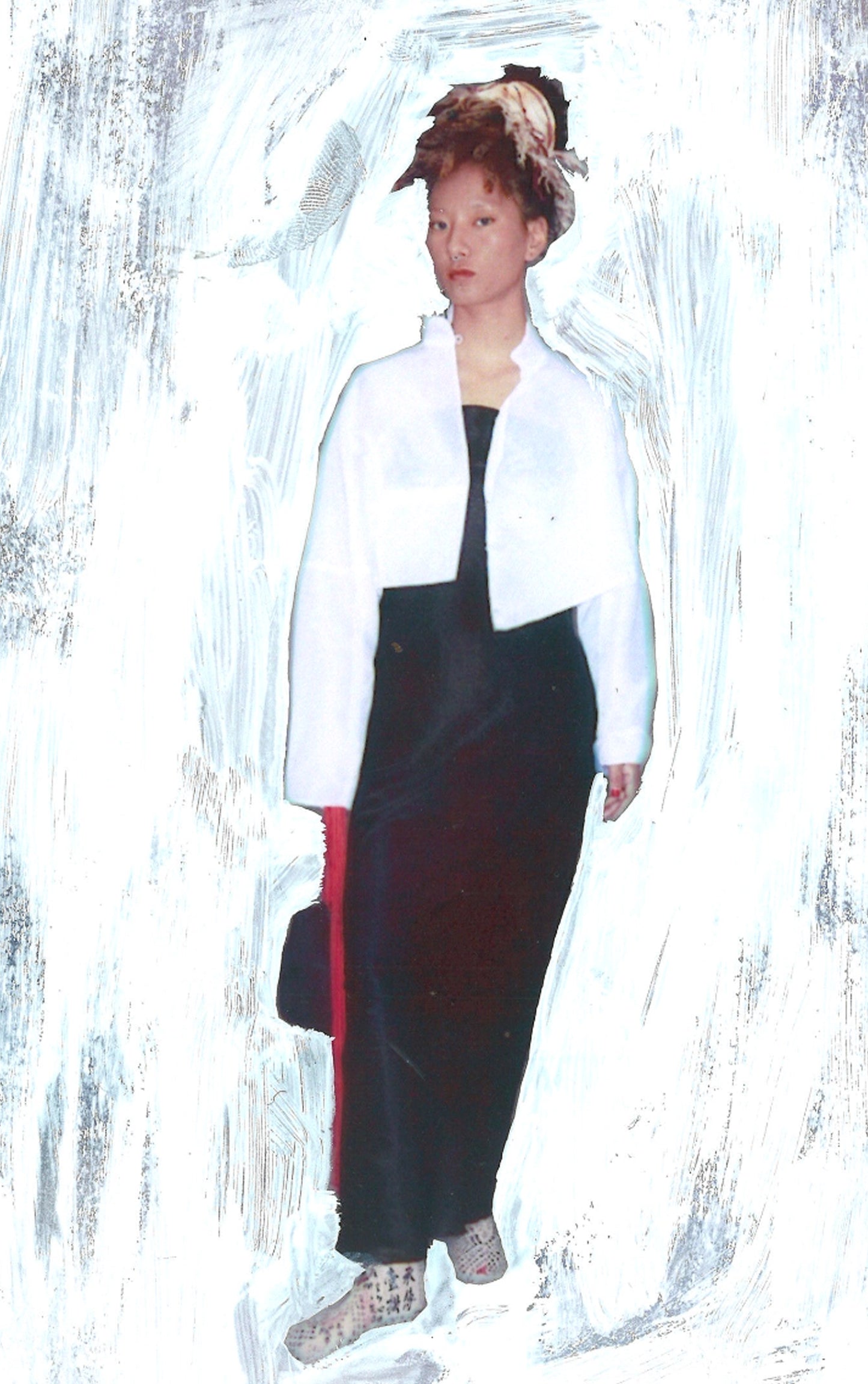 CROPPED SILK ORGANZA JACKET