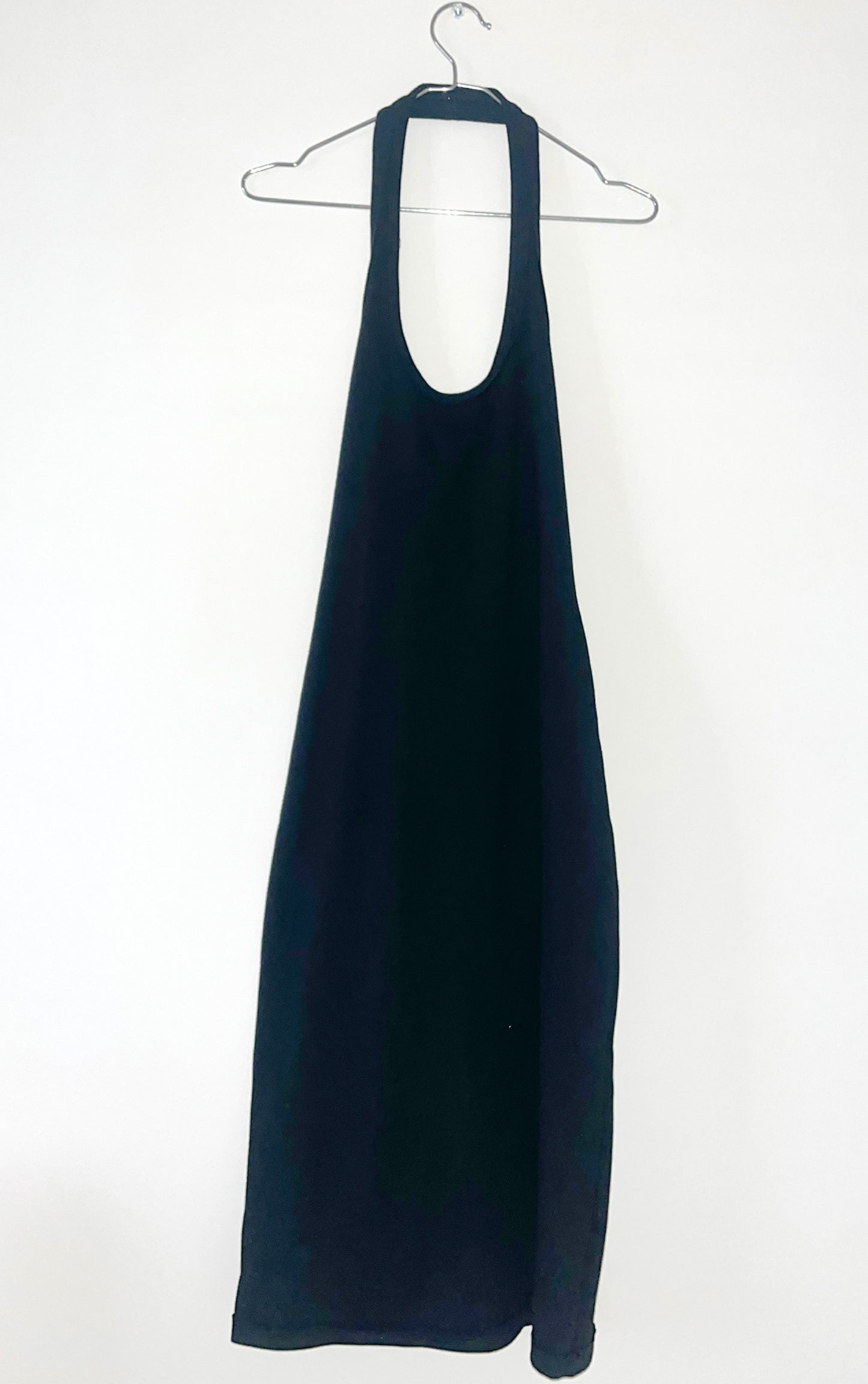 LUCKY KNOT RIB HALTER NECK DRESS