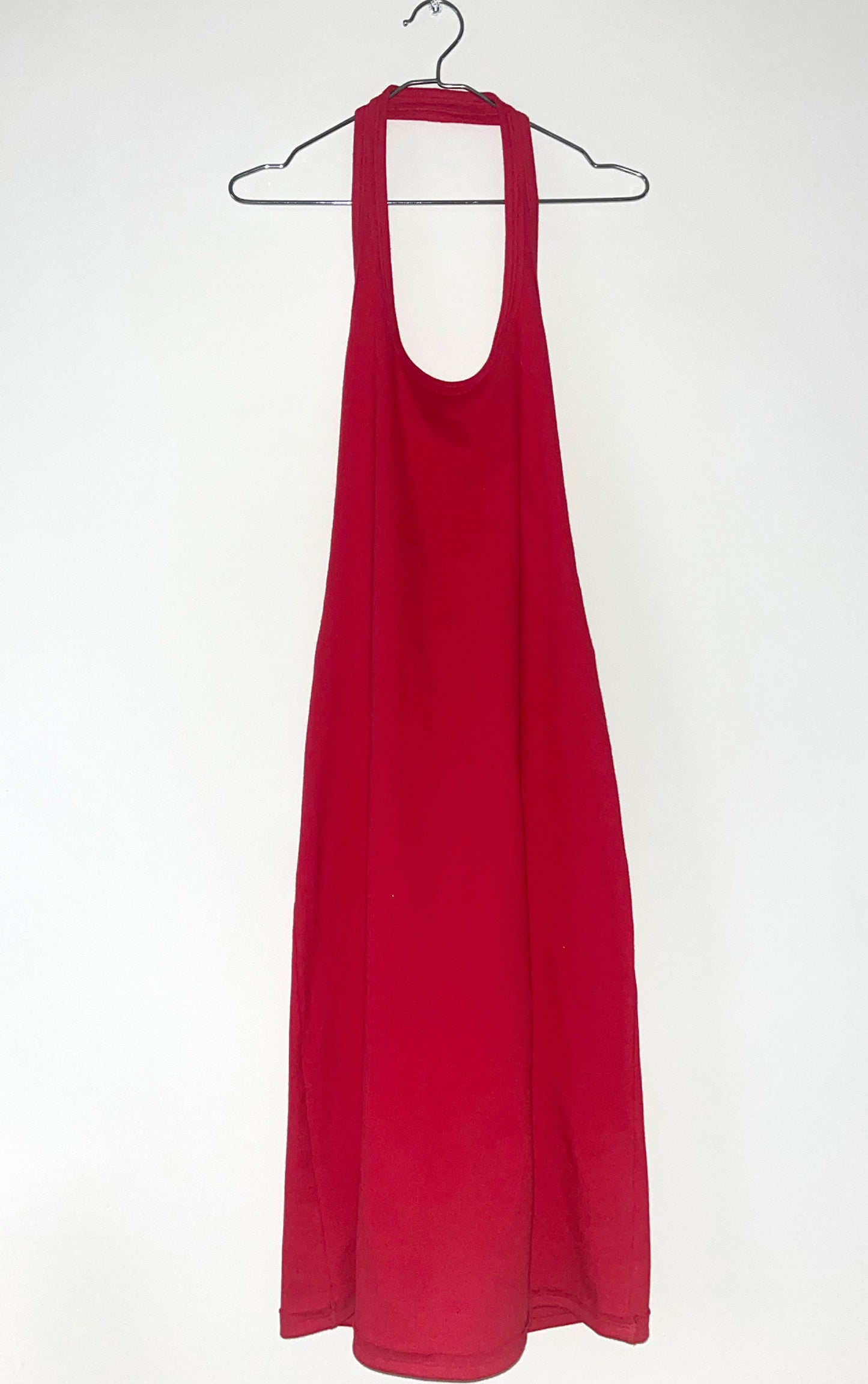 LUCKY KNOT RIB HALTER NECK DRESS