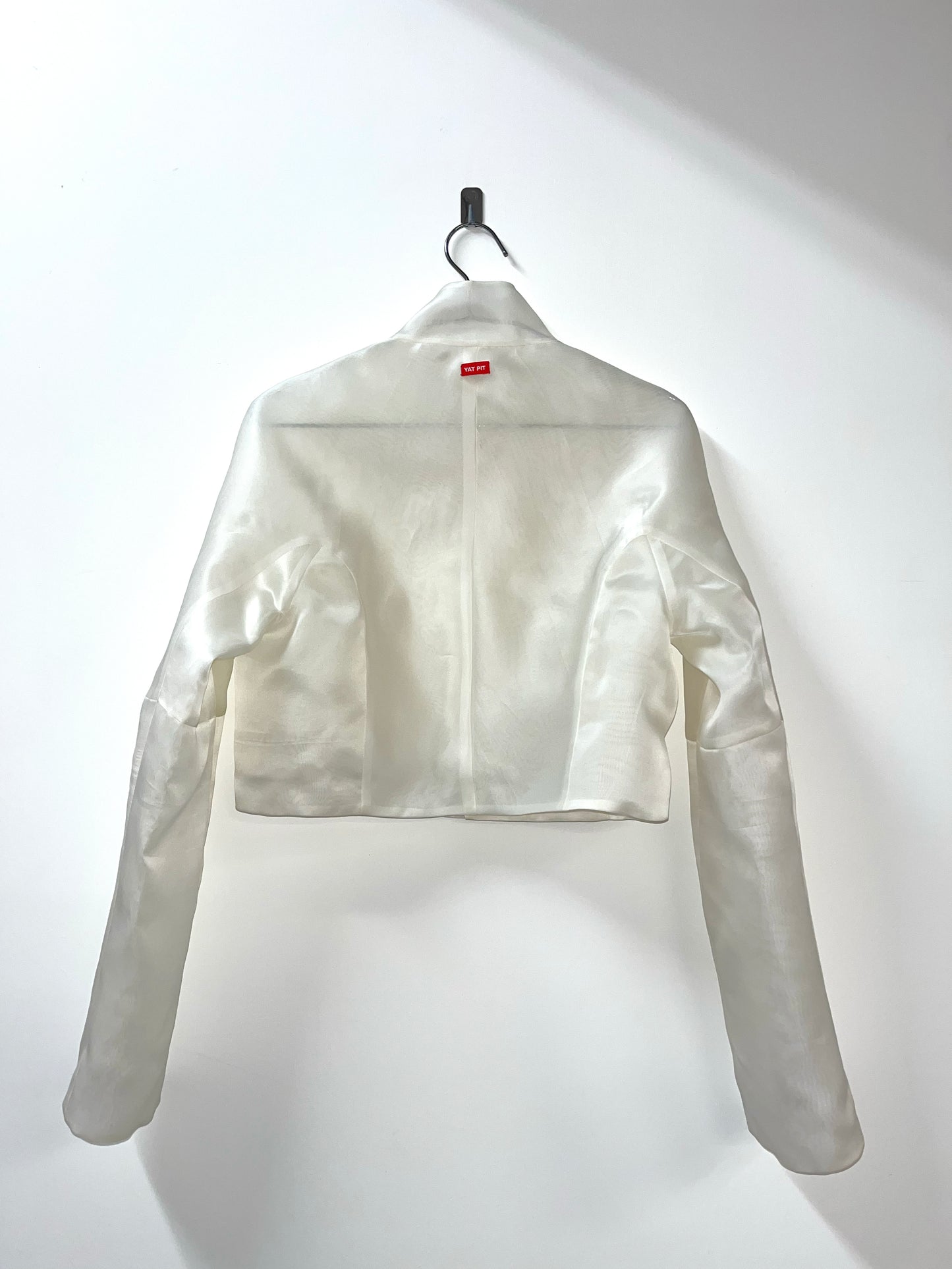 CROPPED SILK ORGANZA JACKET