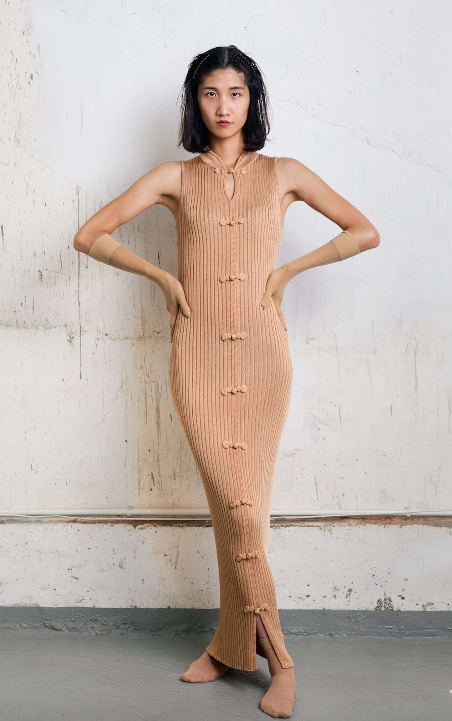 YAT PIT KNIT QIPAO DRESS