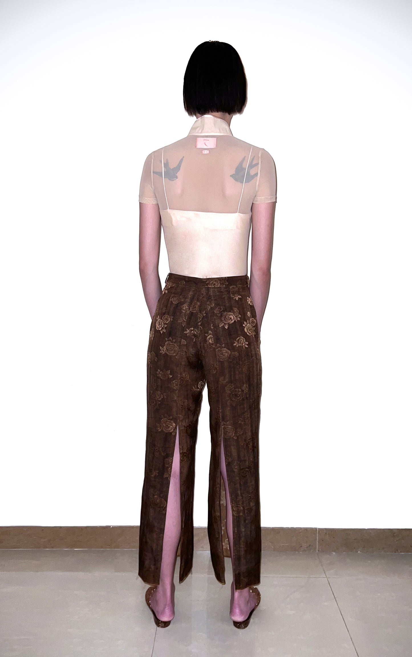 YAT PIT SHEER QIPAO TOP