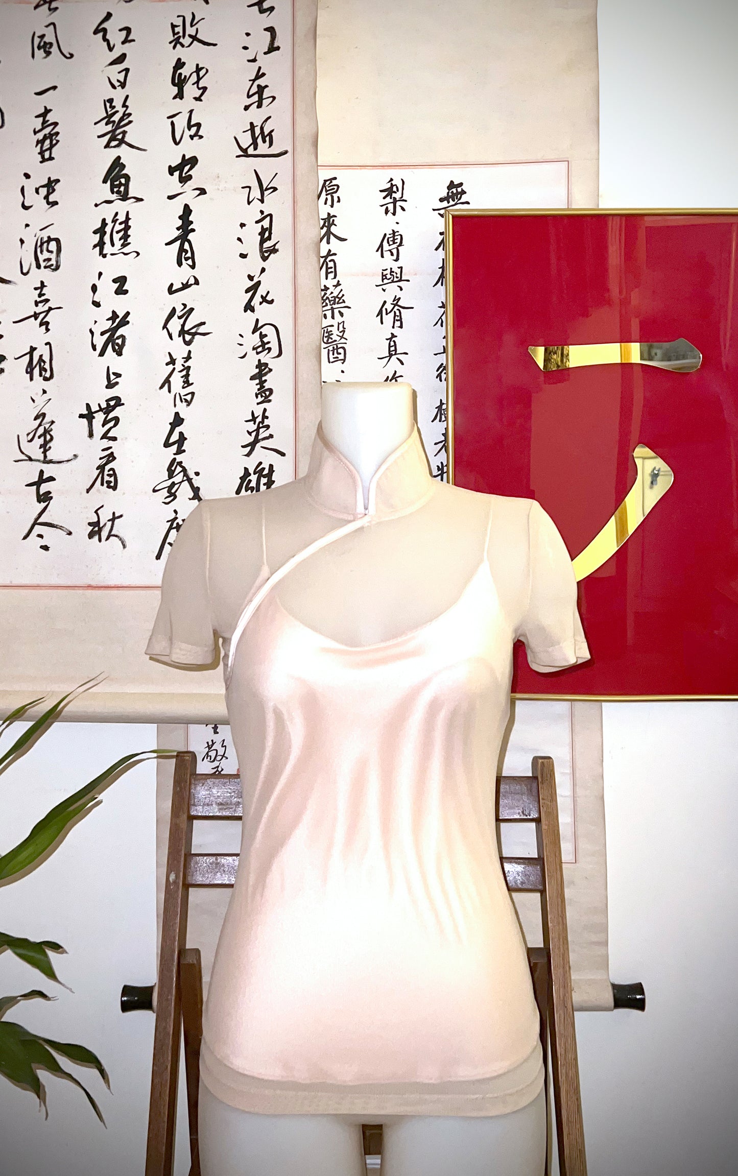 YAT PIT SHEER QIPAO TOP