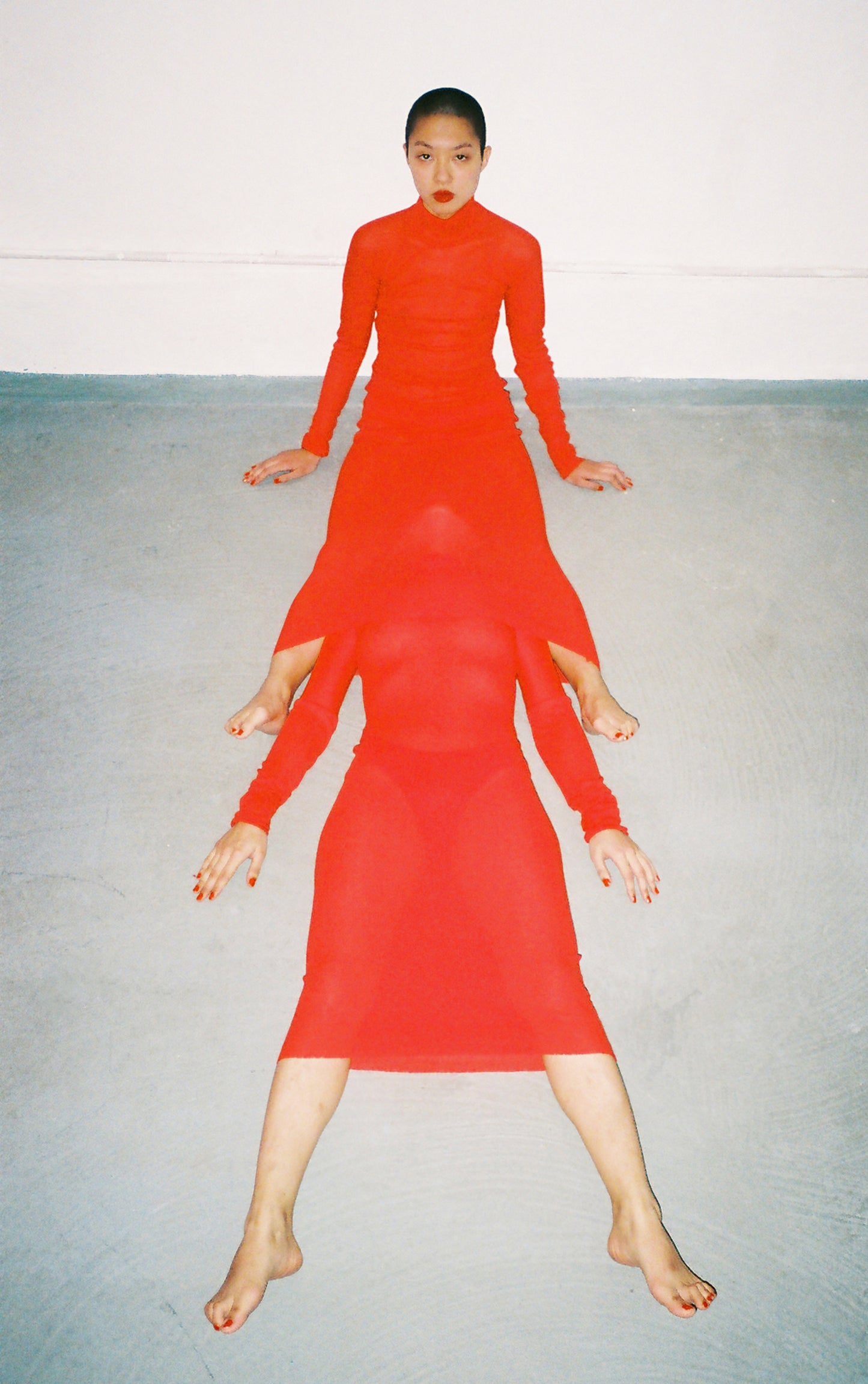 YAT PIT ROLL NECK RIB DRESS