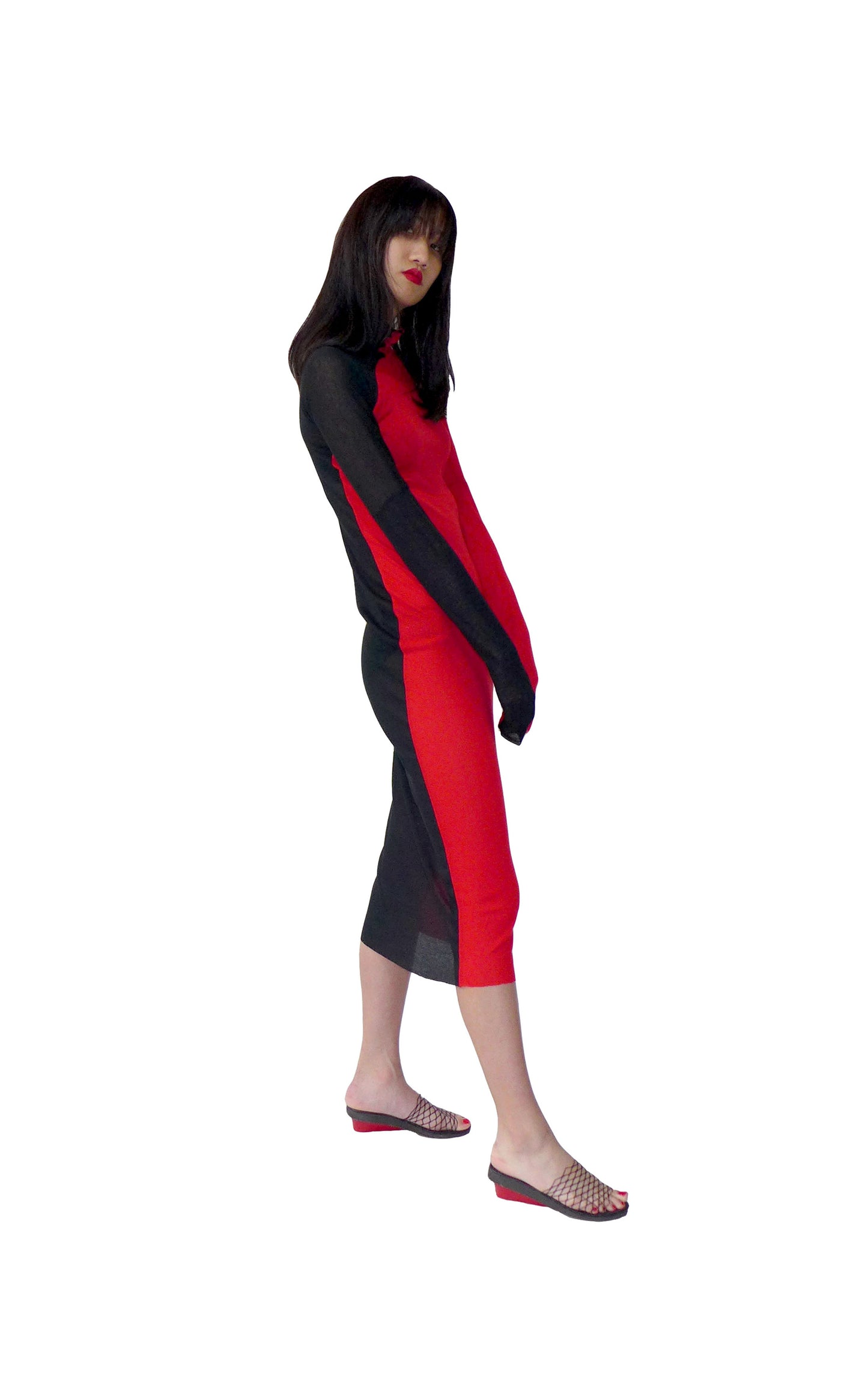 YAT PIT FINE KNIT YIN YANG DRESS