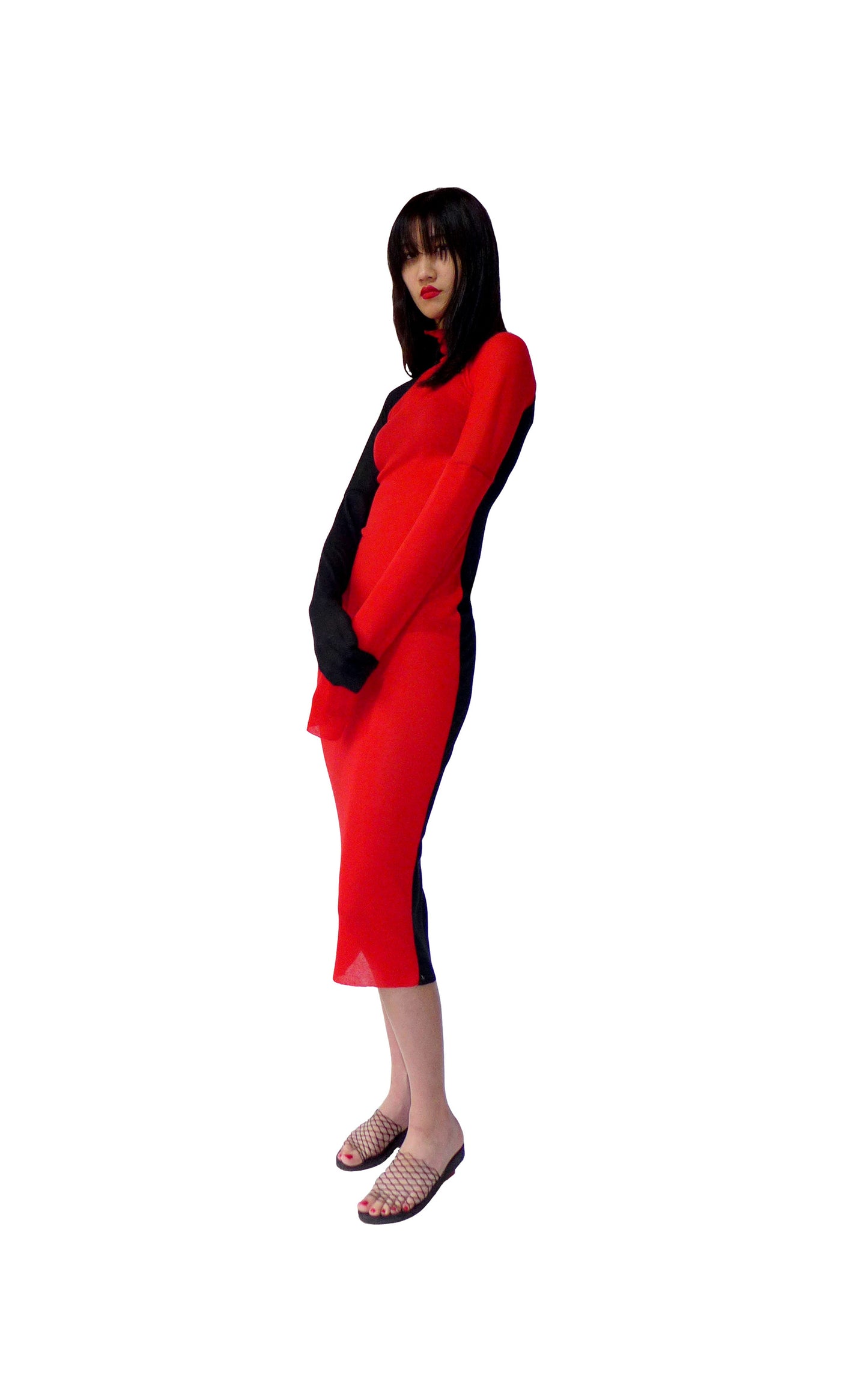 YAT PIT FINE KNIT YIN YANG DRESS