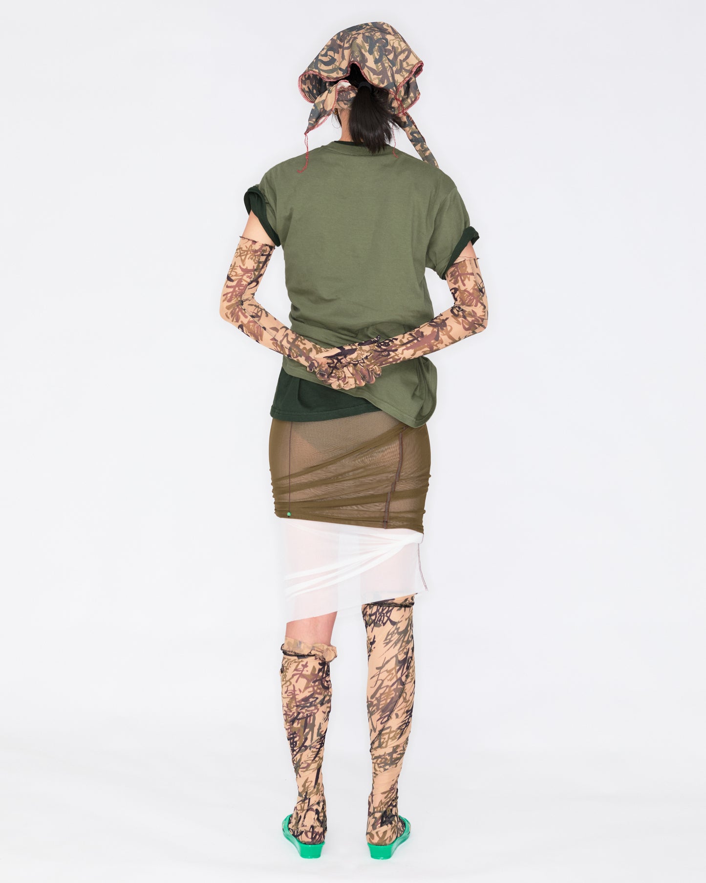 FROG BUTTON TWIST T-SHIRT 🎋 GREEN