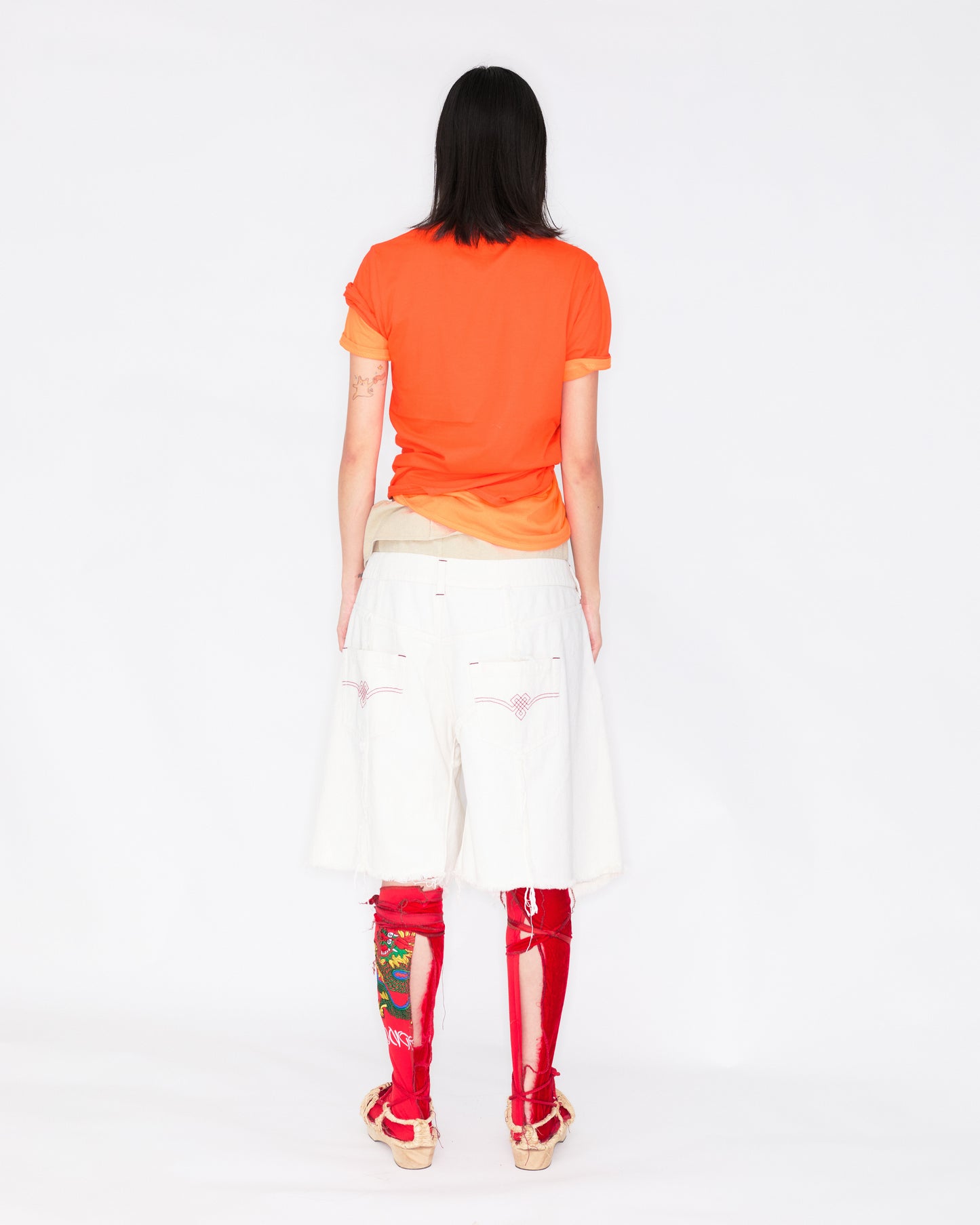 FROG BUTTON TWIST T-SHIRT 🍊 ORANGE