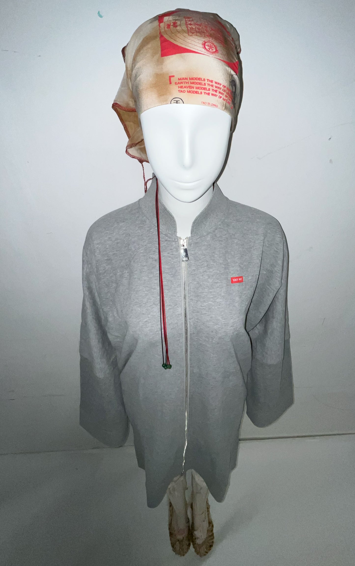 QIPAO ZIP UP SWEATERSHIRT